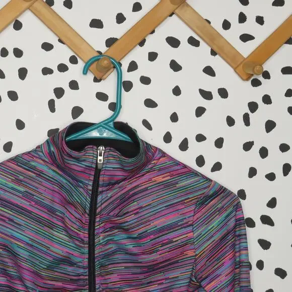 C9 Champion Multicolor Ruched Girls Full Zip Up Jacket - Picture 2 of 7